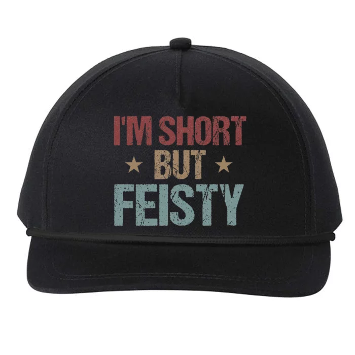 IM Short But Feisty Funny Saying Short Girl Snapback Five-Panel Rope Hat