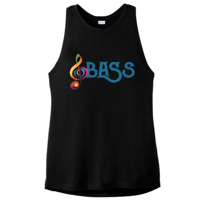 I Sing Bass Barbershop Quartet Vocal Singer Gift Ladies Tri-Blend Wicking Tank