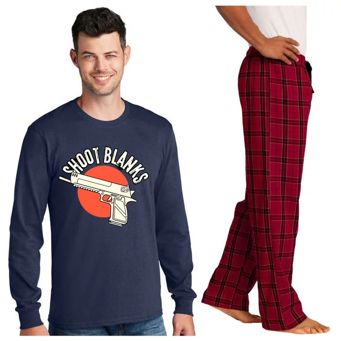 I Shoot Blanks Funny Vasectomy Long Sleeve Pajama Set