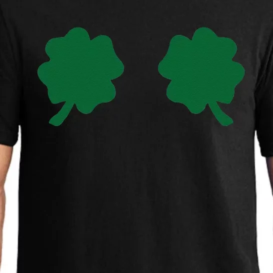 Irish Shamrock Boobs Funny St. Paddy's Day Pajama Set