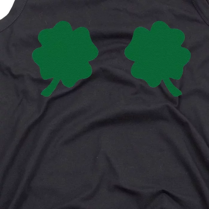 Irish Shamrock Boobs Funny St. Paddy's Day Tank Top