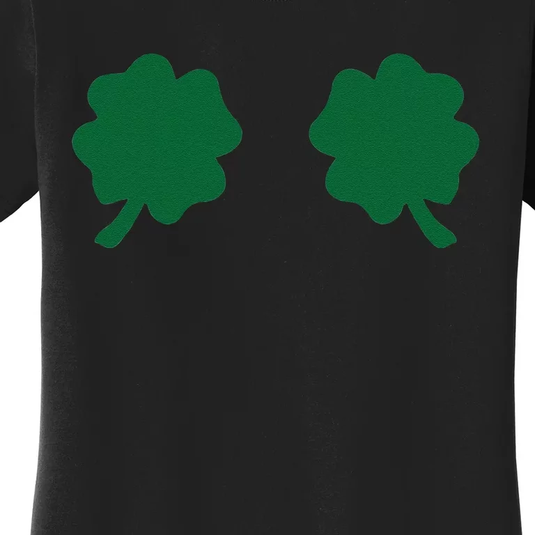 Irish Shamrock Boobs Funny St. Paddy's Day Women's T-Shirt