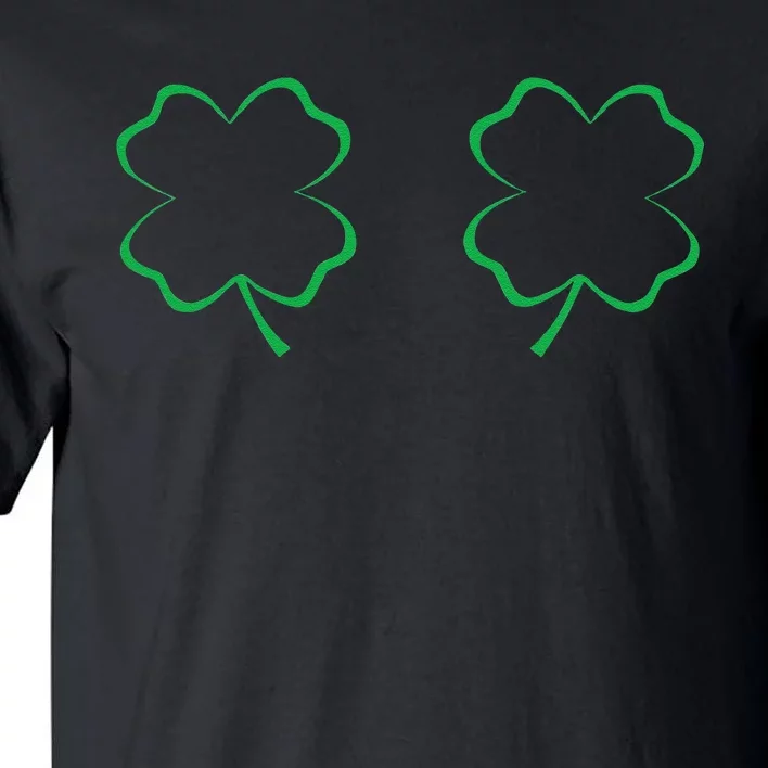 Irish Shamrock Boobs Saint Patrick's Paddys Day Bra Tall T-Shirt