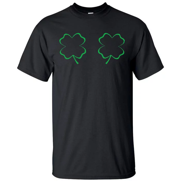 Irish Shamrock Boobs Saint Patrick's Paddys Day Bra Tall T-Shirt