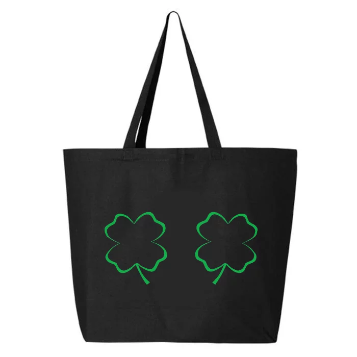 Irish Shamrock Boobs Saint Patrick's Paddys Day Bra 25L Jumbo Tote