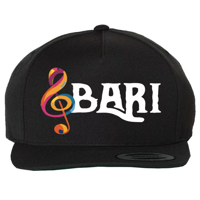 I Sing Baritone Barbershop Quartet Vocal Singer Gift Wool Snapback Cap