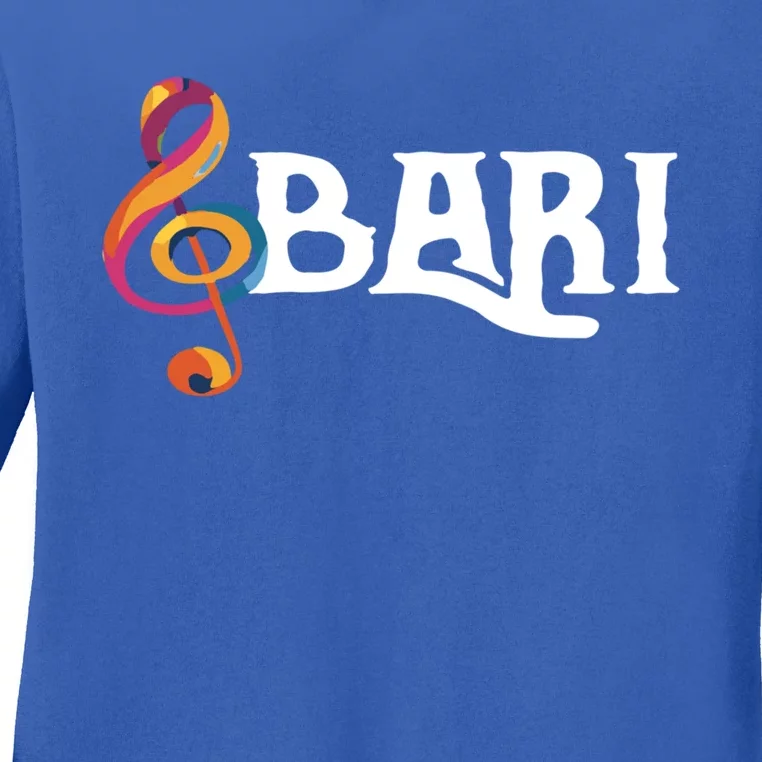 I Sing Baritone Barbershop Quartet Vocal Singer Gift Ladies Long Sleeve Shirt