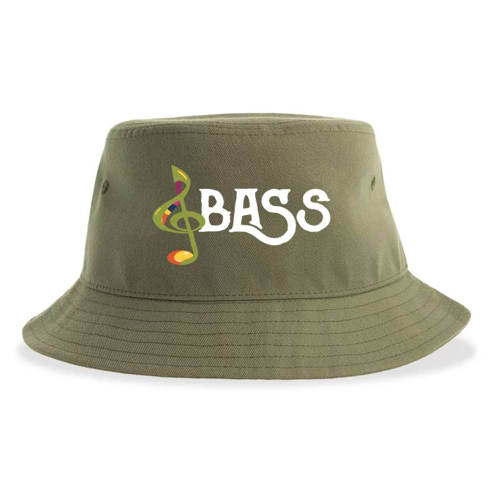 I Sing Bass Barbershop Quartet Vocal Singer Gift Sustainable Bucket Hat