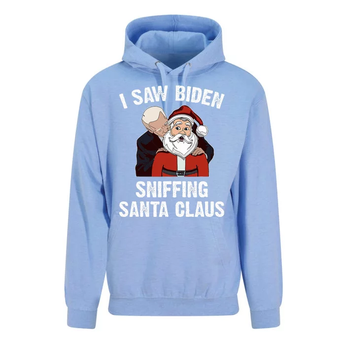 I Saw Biden Sniffing Santa Claus Unisex Surf Hoodie