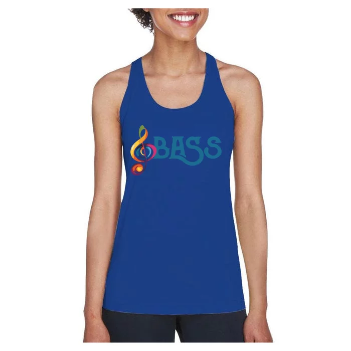 I Sing Bass Barbershop Quartet Vocal Singer Gift Women's Racerback Tank