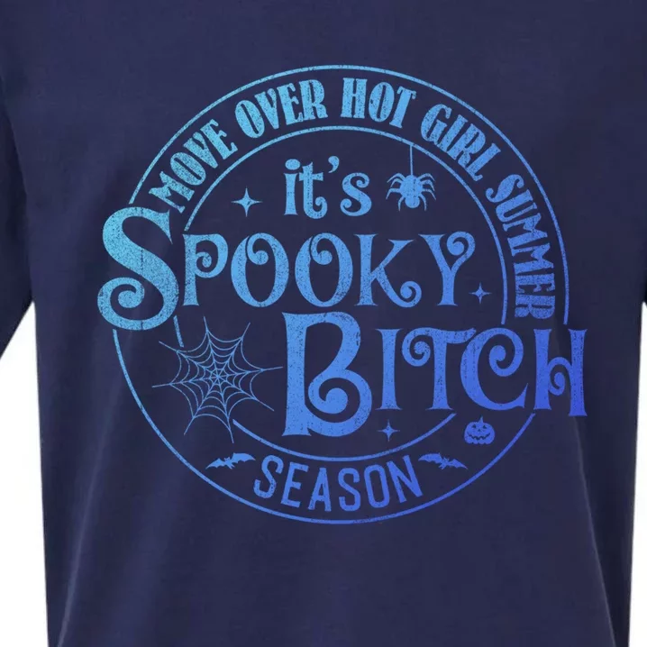 Its Spooky Bitch Move Over Hot Summer Season Gift Sueded Cloud Jersey T-Shirt