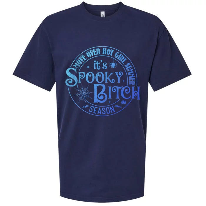 Its Spooky Bitch Move Over Hot Summer Season Gift Sueded Cloud Jersey T-Shirt