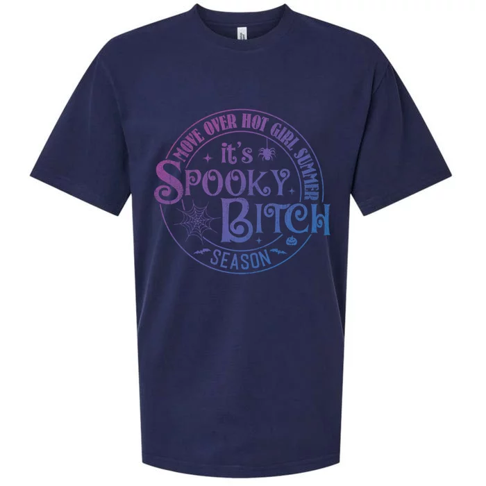 Its Spooky Bitch Move Over Hot Summer Season Gift Sueded Cloud Jersey T-Shirt