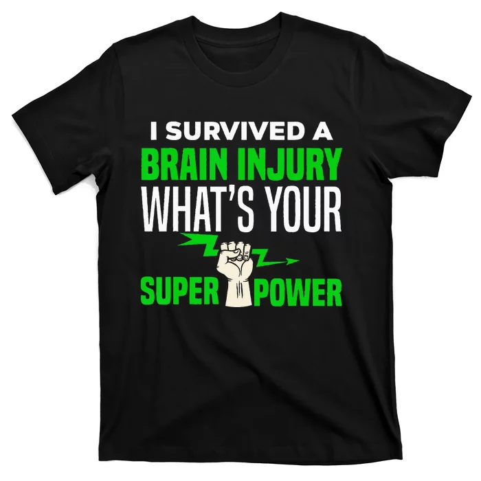 I Survived Brain Injury Awareness TBI Brain Injury Survivor T-Shirt