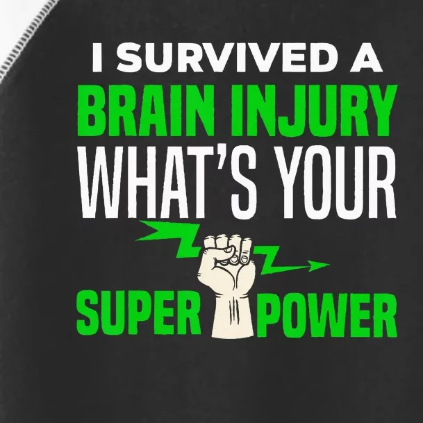 I Survived Brain Injury Awareness TBI Brain Injury Survivor Toddler Fine Jersey T-Shirt