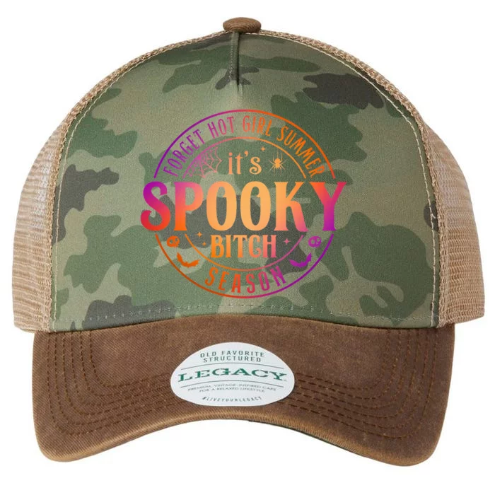 Its Spooky Bitch Season Funny Witch Halloween Legacy Tie Dye Trucker Hat