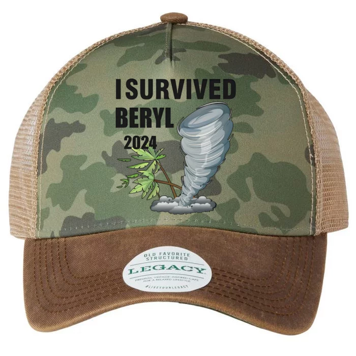 I Survived Beryl 2024 Support Squad Legacy Tie Dye Trucker Hat