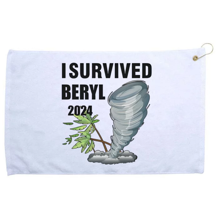 I Survived Beryl 2024 Support Squad Grommeted Golf Towel