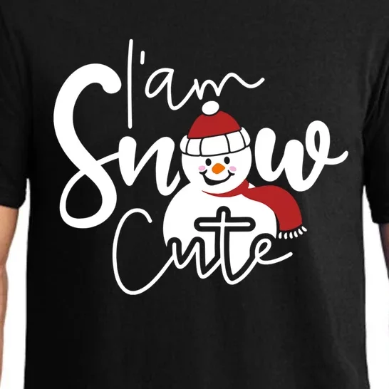 Im Snow Cute Funny Snow Merry Christmas Gift Pajama Set