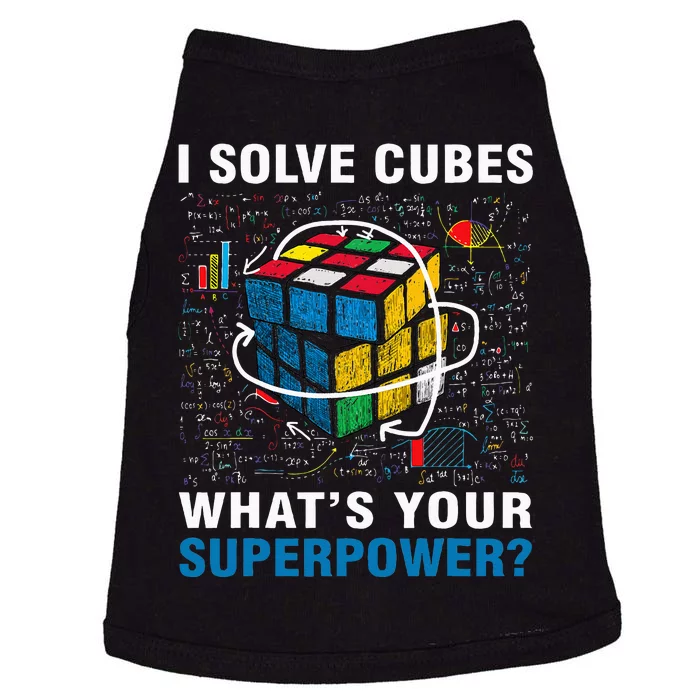 I Solve Cubes Superpower Funny Speed Cubing Doggie Tank