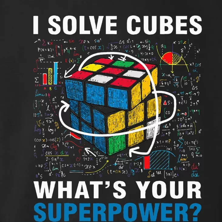 I Solve Cubes Superpower Funny Speed Cubing Toddler Hoodie