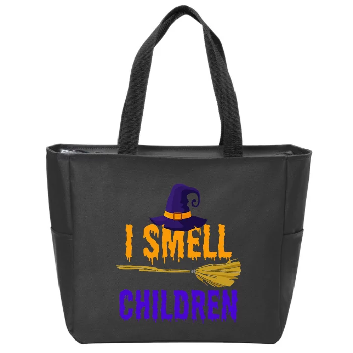 I Smell Children Witch Halloween Costume Zip Tote Bag