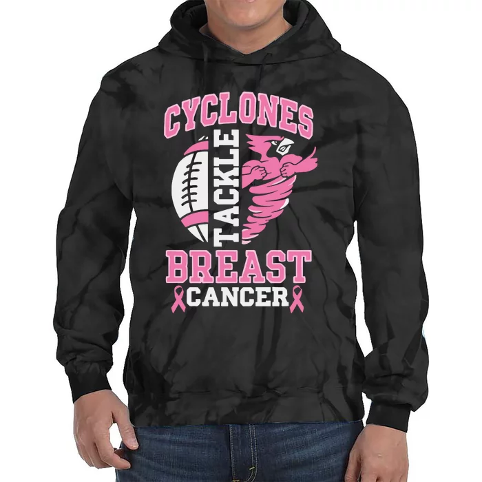 I.O.W.A. State Cyclones Tackle Breast Cancer Tie Dye Hoodie