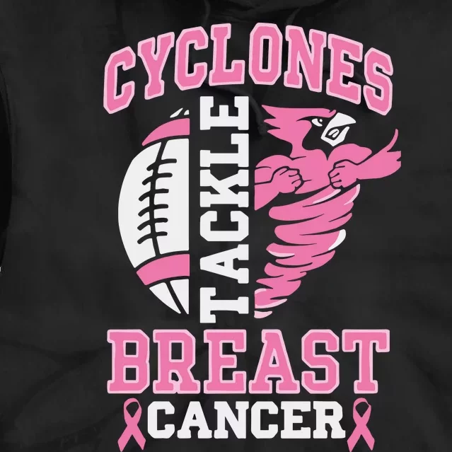 I.O.W.A. State Cyclones Tackle Breast Cancer Tie Dye Hoodie