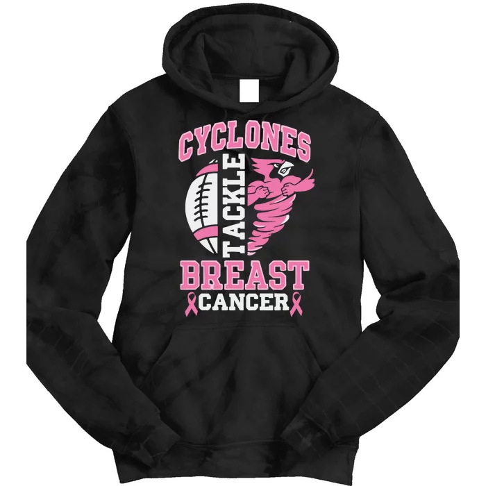 I.O.W.A. State Cyclones Tackle Breast Cancer Tie Dye Hoodie