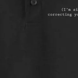 I'm Silently Correcting Your Grammar Dry Zone Grid Performance Polo