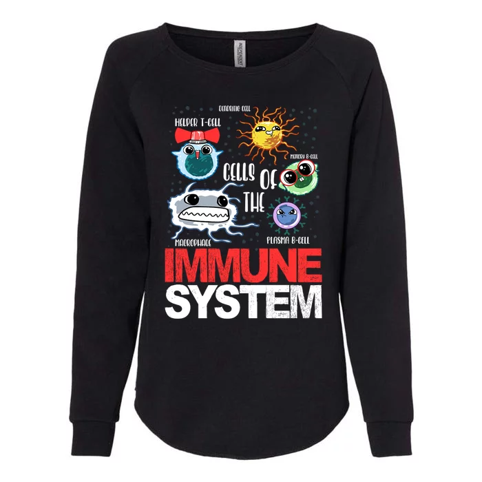 Immune System Cells Biology Cell Science Humor Womens California Wash Sweatshirt