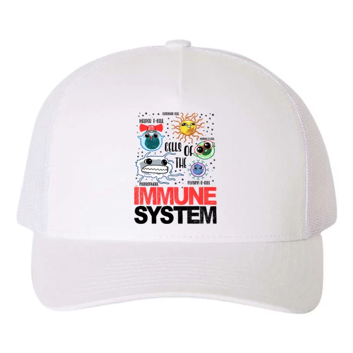 Immune System Cells Biology Cell Science Humor Yupoong Adult 5-Panel Trucker Hat