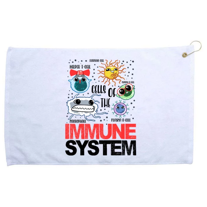 Immune System Cells Biology Cell Science Humor Grommeted Golf Towel