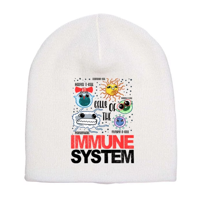 Immune System Cells Biology Cell Science Humor Short Acrylic Beanie