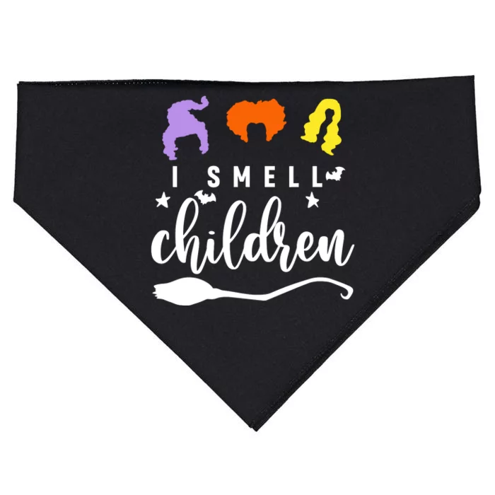 I Smell Children Witch Halloween Costume USA-Made Doggie Bandana