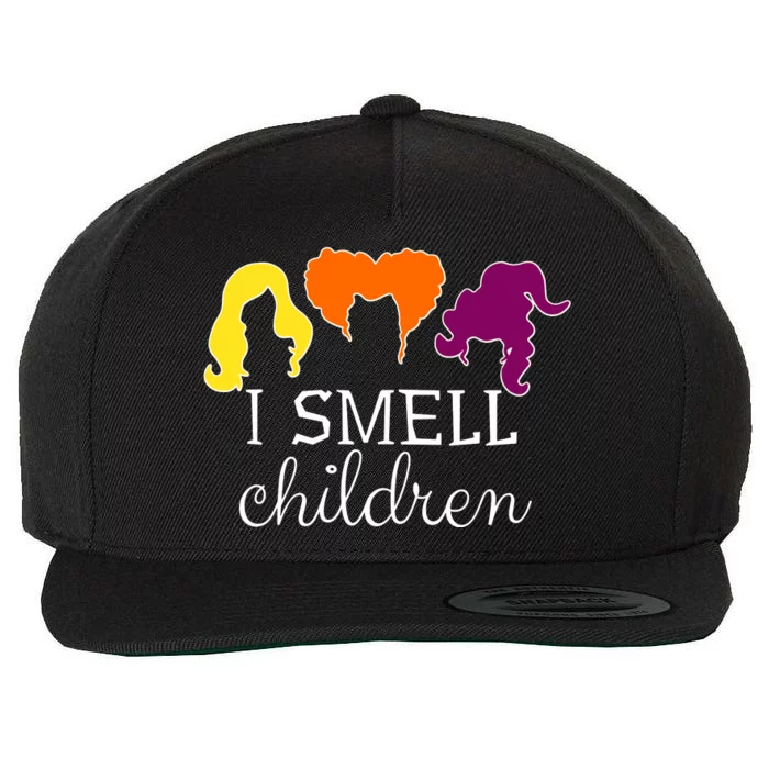 I Smell Children Witch Halloween Costume Wool Snapback Cap