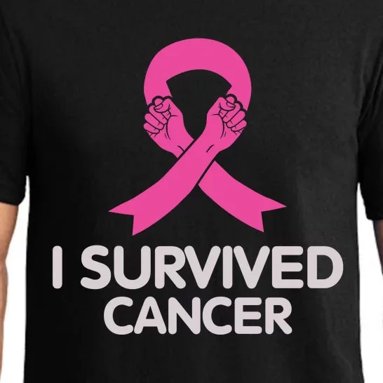 I Survived Cancer Breast Cancer Awareness Pajama Set