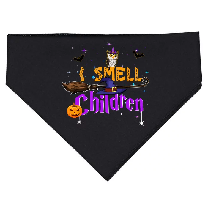 I Smell Children Witch Halloween Costume USA-Made Doggie Bandana