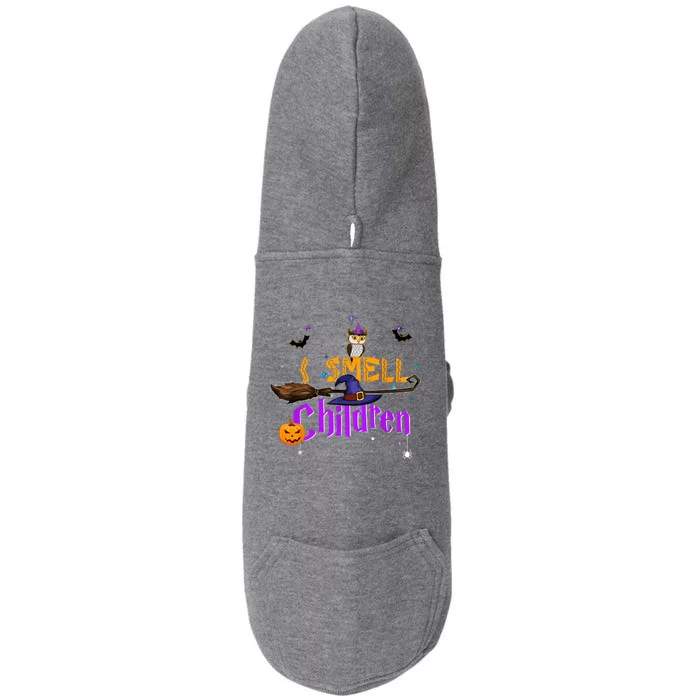 I Smell Children Witch Halloween Costume Doggie 3-End Fleece Hoodie