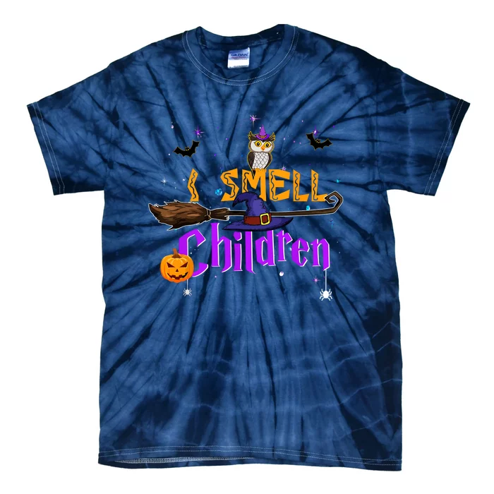 I Smell Children Witch Halloween Costume Tie-Dye T-Shirt