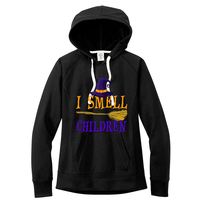 I Smell Children Witch Halloween Costume Women's Fleece Hoodie