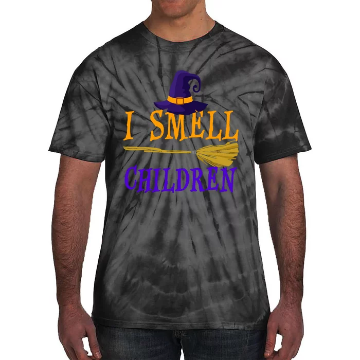 I Smell Children Witch Halloween Costume Tie-Dye T-Shirt