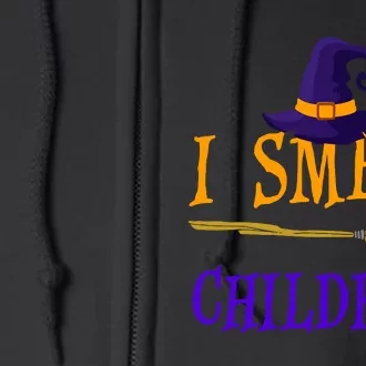 I Smell Children Witch Halloween Costume Full Zip Hoodie