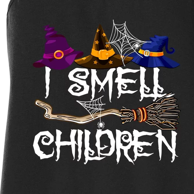 I Smell Children Witch Halloween Costume Women's Racerback Tank