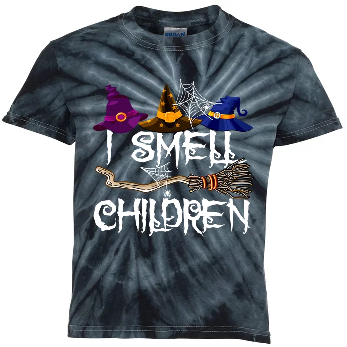 I Smell Children Witch Halloween Costume Kids Tie-Dye T-Shirt