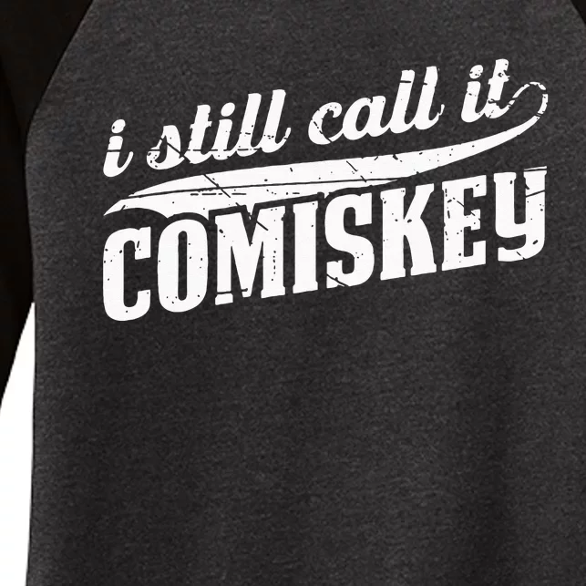 I Still Call It Comiskey Baseball Lovers Women's Tri-Blend 3/4-Sleeve Raglan Shirt