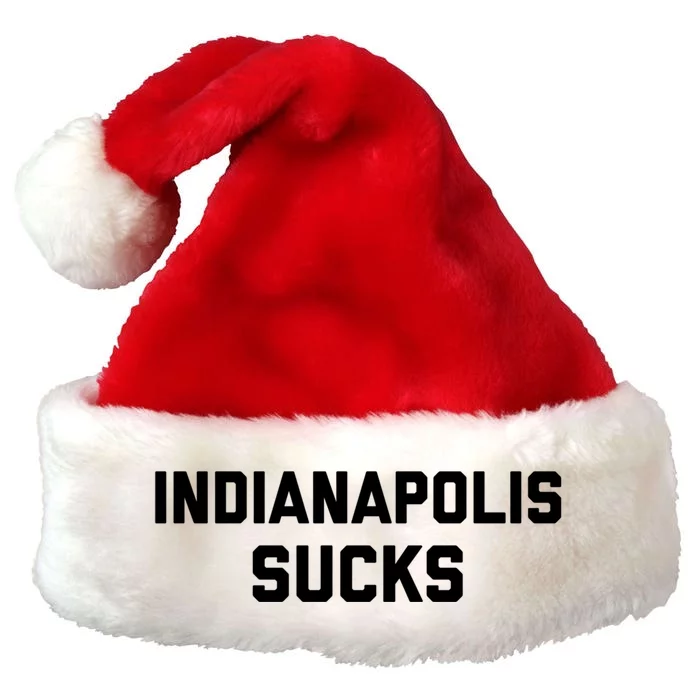 Indianapolis Sucks Cute Gift Premium Christmas Santa Hat