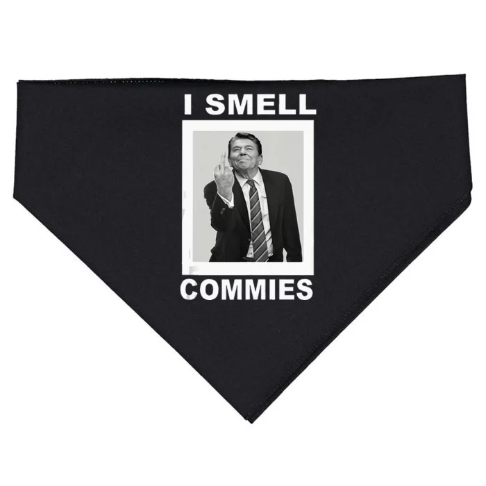 I Smell Commies Funny Ronald Regan USA-Made Doggie Bandana