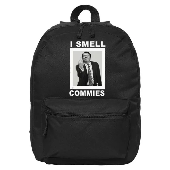 I Smell Commies Funny Ronald Regan 16 in Basic Backpack