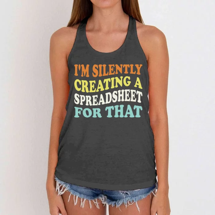 IM Silently Creating A Spreadsheet For That Women's Knotted Racerback Tank